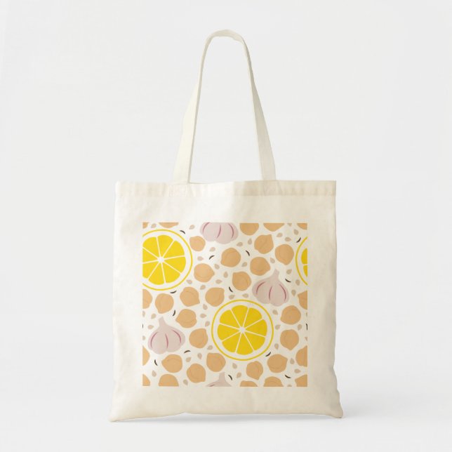 Hummus Tote Bag Tygkasse (Framsidan)