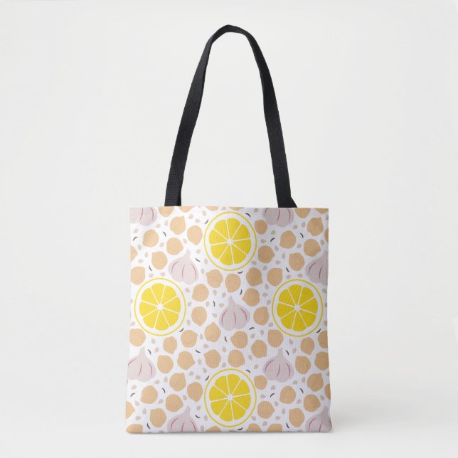 Hummus Tote Bag Tygkasse (Framsida)