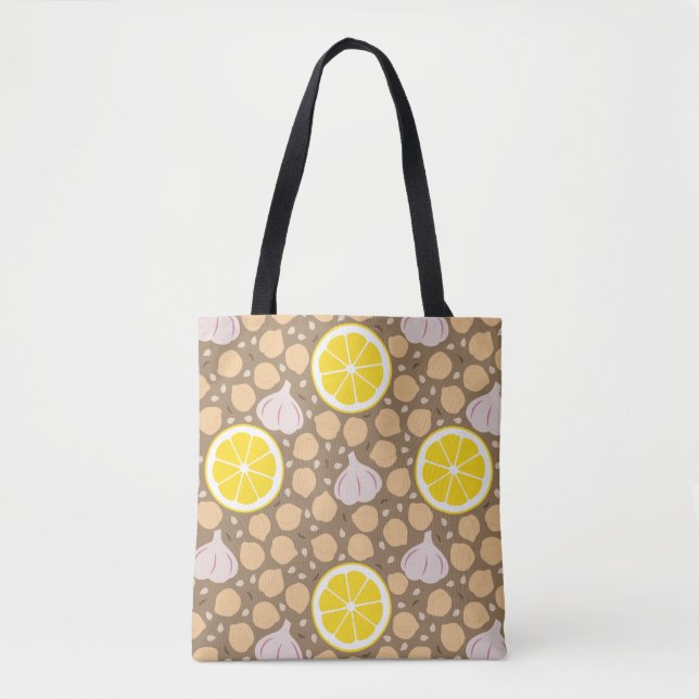 Hummus Tote Bag Tygkasse (Framsida)