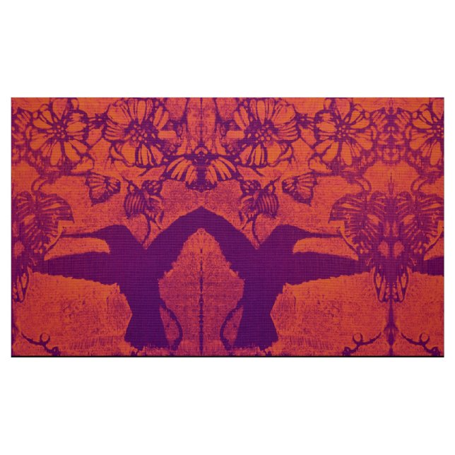 Hummyrfåglar i matade  tyger (Fat Quarter)