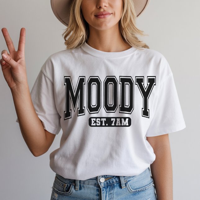 Humör 7AM Tröja Sarksatisk slogan Sweatshirt för h (mood 7am shirt, mood 7am sweatshirt, funny sarcastic shirt, sarcastic quote shirt, sarcastic saying)