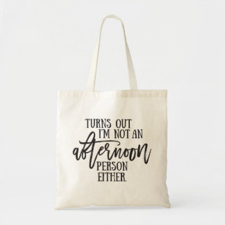 Humor Aeftermiddag Person Typografi Tygkasse