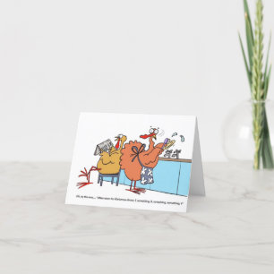 Humor Animal, jul, kul, färglös, Julafton Tack Kort