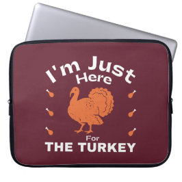 Humor är jag här för Thanksgivingen Turkiet Laptop Fodral
