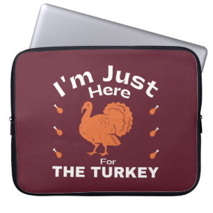 Humor är jag här för Thanksgivingen Turkiet Laptop Fodral