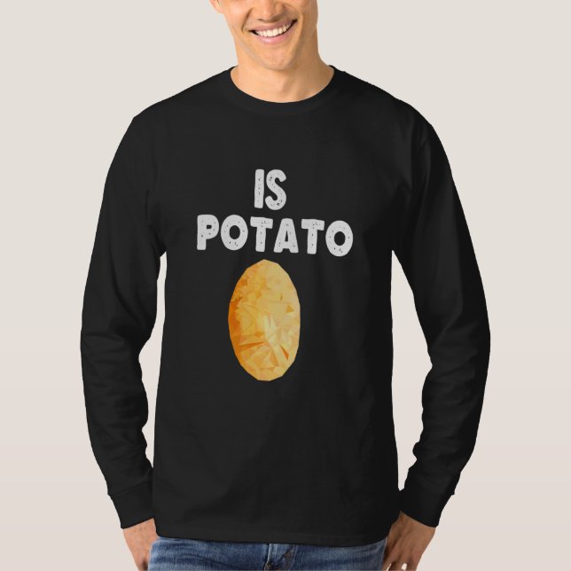 Humor är potatisoffert som den som visas på sent n t shirt (Framsida)