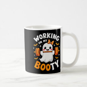 Humor Boo Jobbar På Min Rumpa Gym Fitness Hallowee Kaffemugg