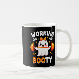 Humor Boo Tränar Min Rumpa Gym Fitness Halloween Kaffemugg