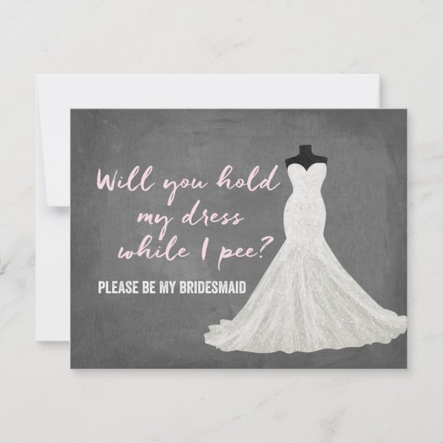 Humor Bride | Bridesmaid Inbjudningar (Framsida)