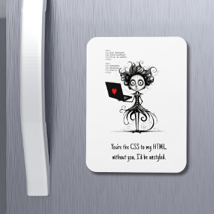 Humor Citat Cute Nerd Funny Valentines day Gift Magnet