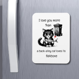 Humor citat Fliration Cat Funny Valentines day Gif Magnet