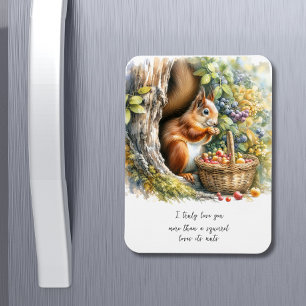 Humor Citat Funny Watercolor Valentines day Gift Magnet