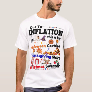 Humor-citat på grund av inflation Halloween-söt Sp T Shirt
