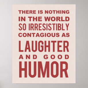 Humor-citat, typografi Poster
