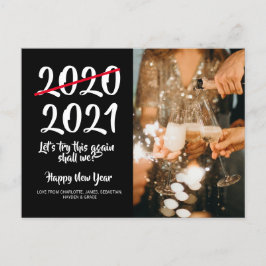 Humor Corona Virus 2020 2021 - nytt år Helg Vykort