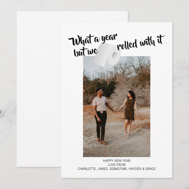 Humor Corona Virus 2020 Nytt år 2021 Julkort (Fram/baksida)