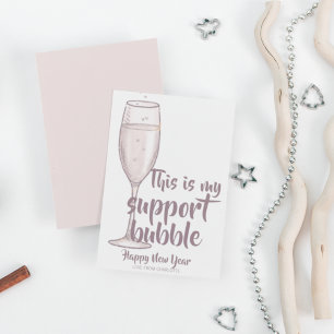 Humor Corona Virus nyårssupportbubbla Julkort