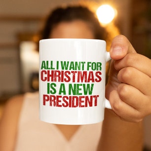 Humor, det populära politiska julvalet kaffemugg