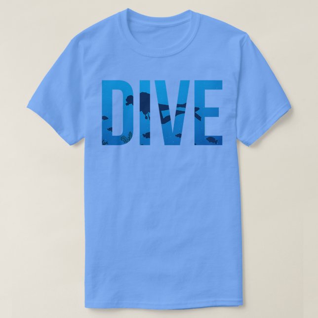 Humor Dyka Funny Diver T Shirt (Design framsida)