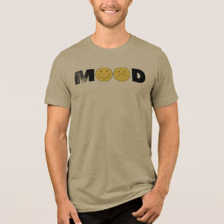 Humör Emoji Grafisk T-Shirt | Glad Sorgsen Ansikte