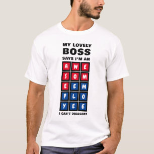 HUMOR FANTASTISK ANSTÄLLD CHEF T SHIRT