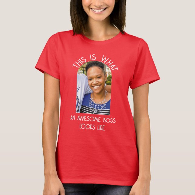Humor FANTASTISK CHEF SER UT SOM fotoanställd T Shirt (Framsida)