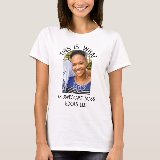 Humor FANTASTISK CHEF SER UT SOM fotoanställd T Shirt (Framsida)