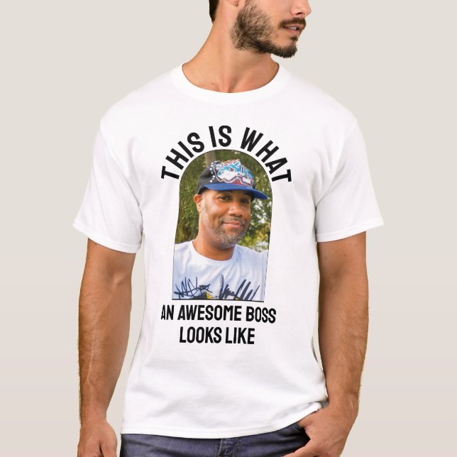 Humor FANTASTISK CHEF SER UT SOM fotoanställd T Shirt (Framsida)