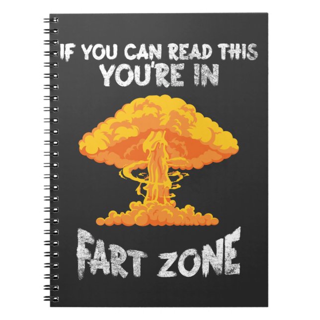 Humor Farting Joke Zon Explosion Anteckningsbok (Framsidan)