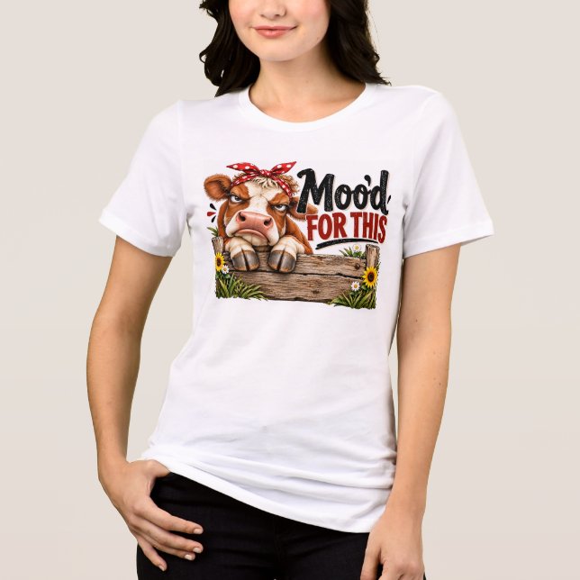 Humör för denna ko t shirt (Framsida)