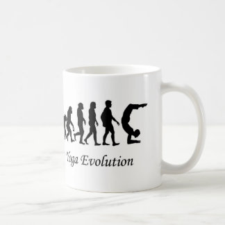 Humor för evolution för Yogamugg"Yoga" Kaffemugg