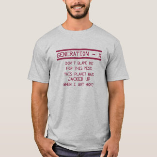 Humor för generation X Tee