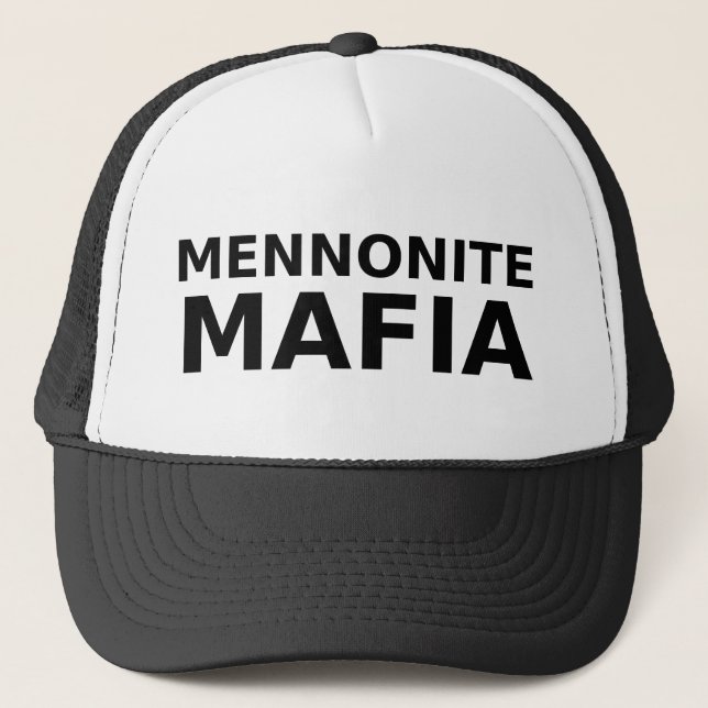 Humor för hatt för Mennonite maffia rolig Keps (Framsida)