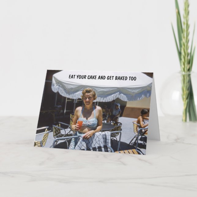 Humor för hennes födelsedag kort (Framsida)