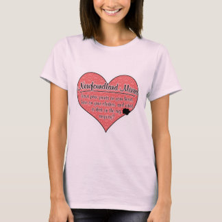 Humor för hund för Newfoundland blandningtass T-shirt