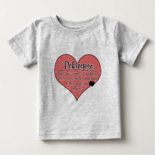 Humor för Pekingese tass avtryckhund T Shirt