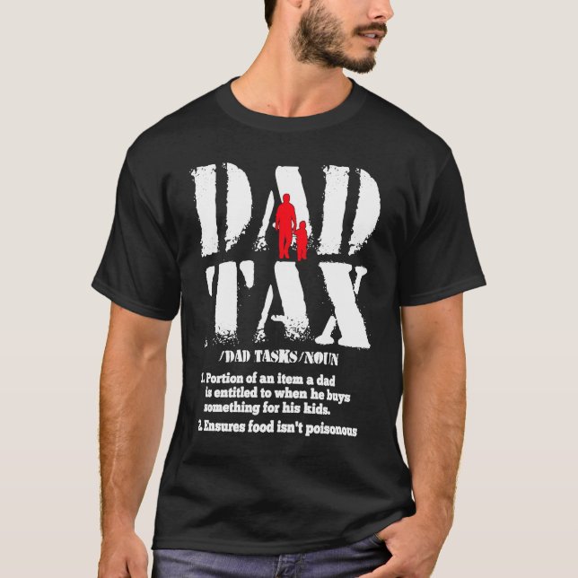 humor för skattedefinition i pappa t shirt (Framsida)