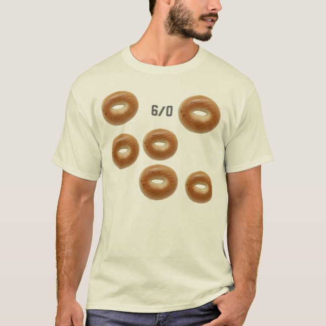 Humor för tennisbaglar 6 till 0 t-shirt (Framsida)