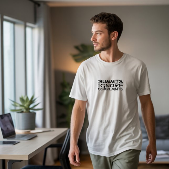 Humor för vandrare i svart t shirt (Skapare uppladdad)