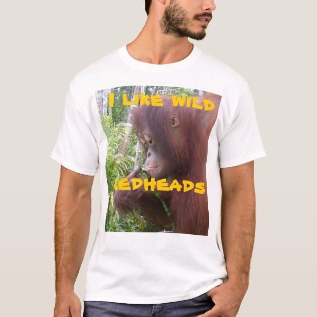 Humor för vildrödhårigflickvän tee shirt (Framsida)