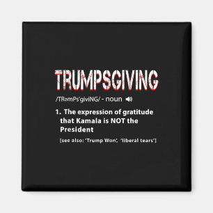 Humor Funny Trump Trumpsgiving Turkiaddagen Thanks Magnet
