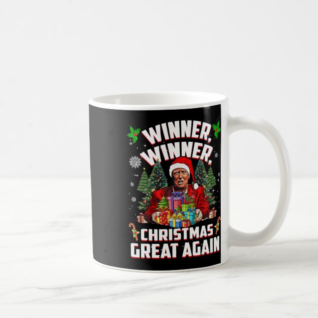 Humor Funny Trump Vinnare Vinnare jul Underbar Ag Kaffemugg (Höger)