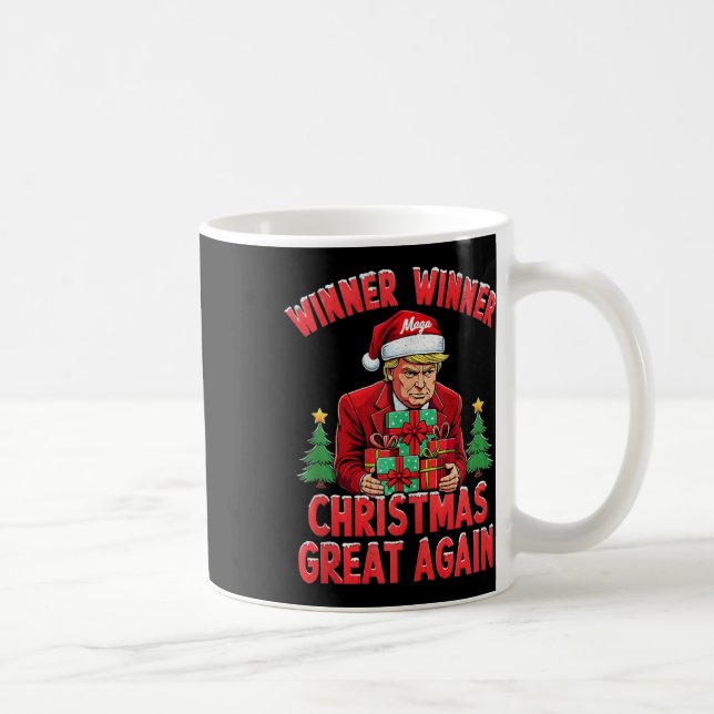 Humor Funny Trump Vinnare Vinnare jul Underbar Ag Kaffemugg (Höger)
