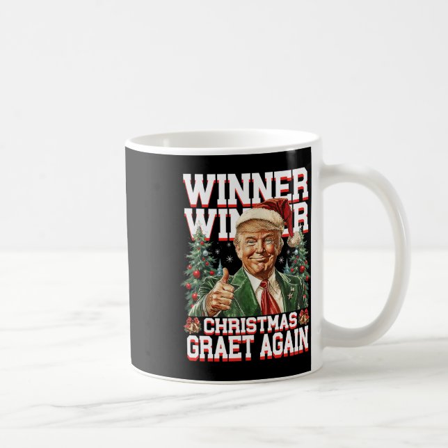 Humor Funny Trump Vinnare Vinnare jul Underbar Ag Kaffemugg (Höger)