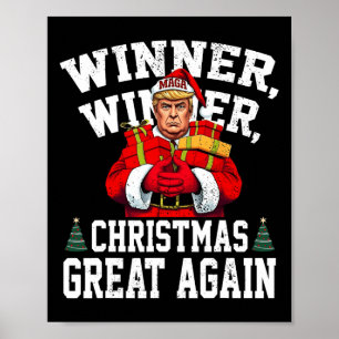 Humor Funny Trump Vinnare Vinnare jul Underbar Ag Poster