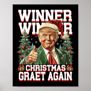 Humor Funny Trump Vinnare Vinnare jul Underbar Ag Poster
