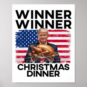 Humor Funny Trump Vinnare Vinnare Juldag M Poster