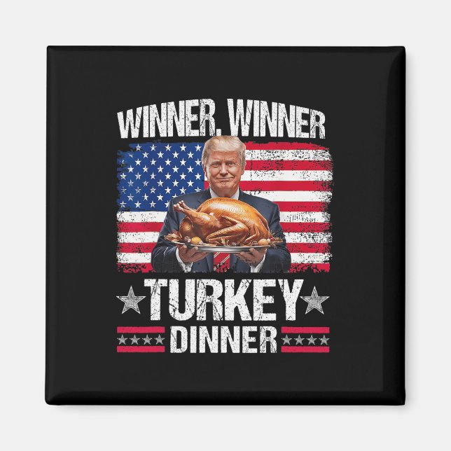 Humor Funny Trump Winner Magnet (Framsidan)