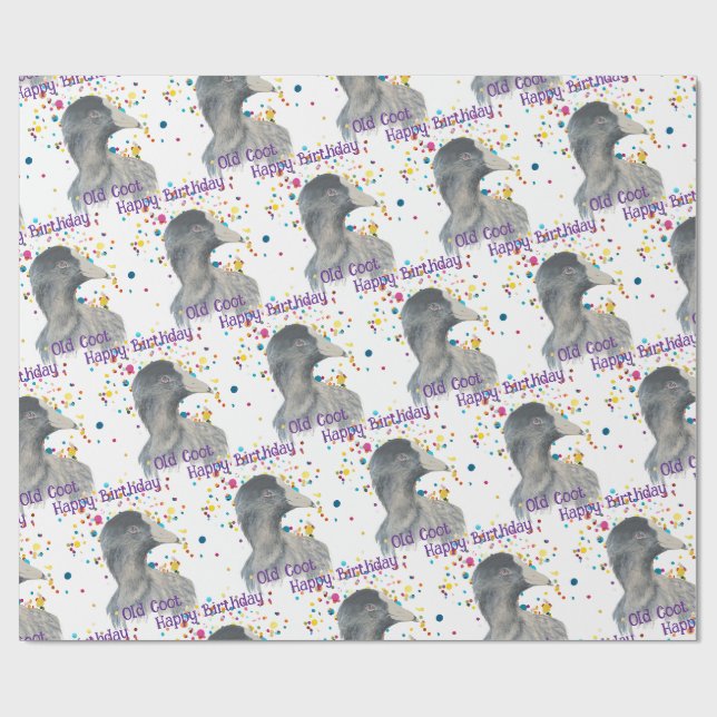 Humor Gammal Tok Gående Fågel Kul Idiom  , Djur Presentpapper (Platt)