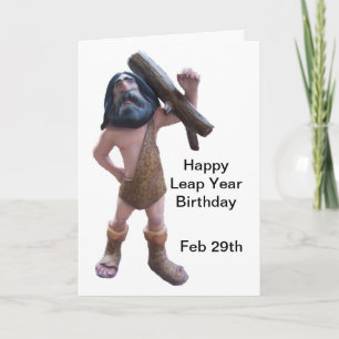Humör Grottman Leap Year Birthday Kort